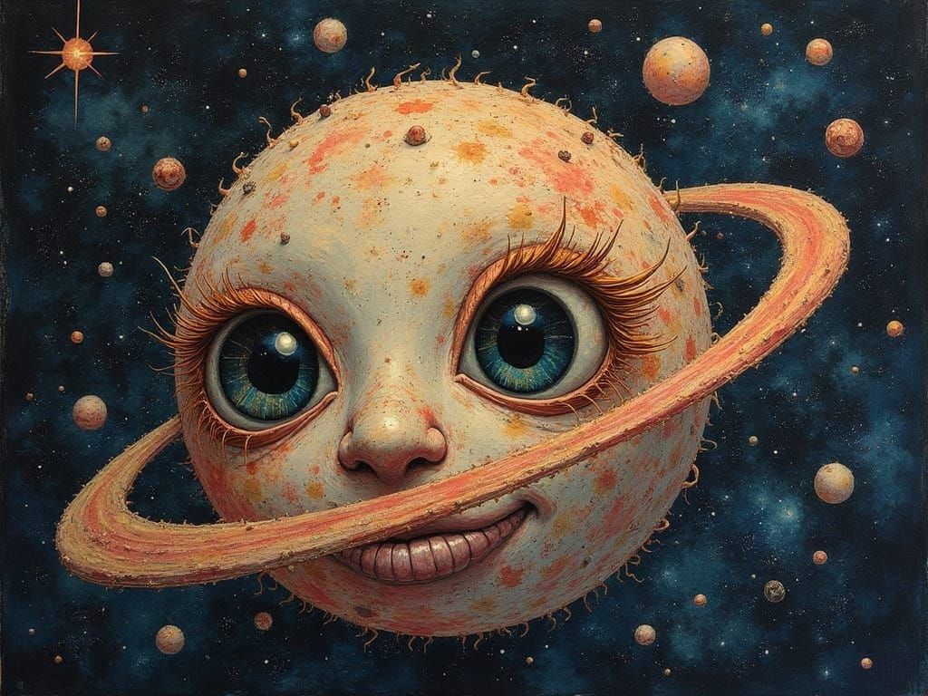 Upcycled, Hand-Me-Down, Assemblage Fabric of the Universe Li...