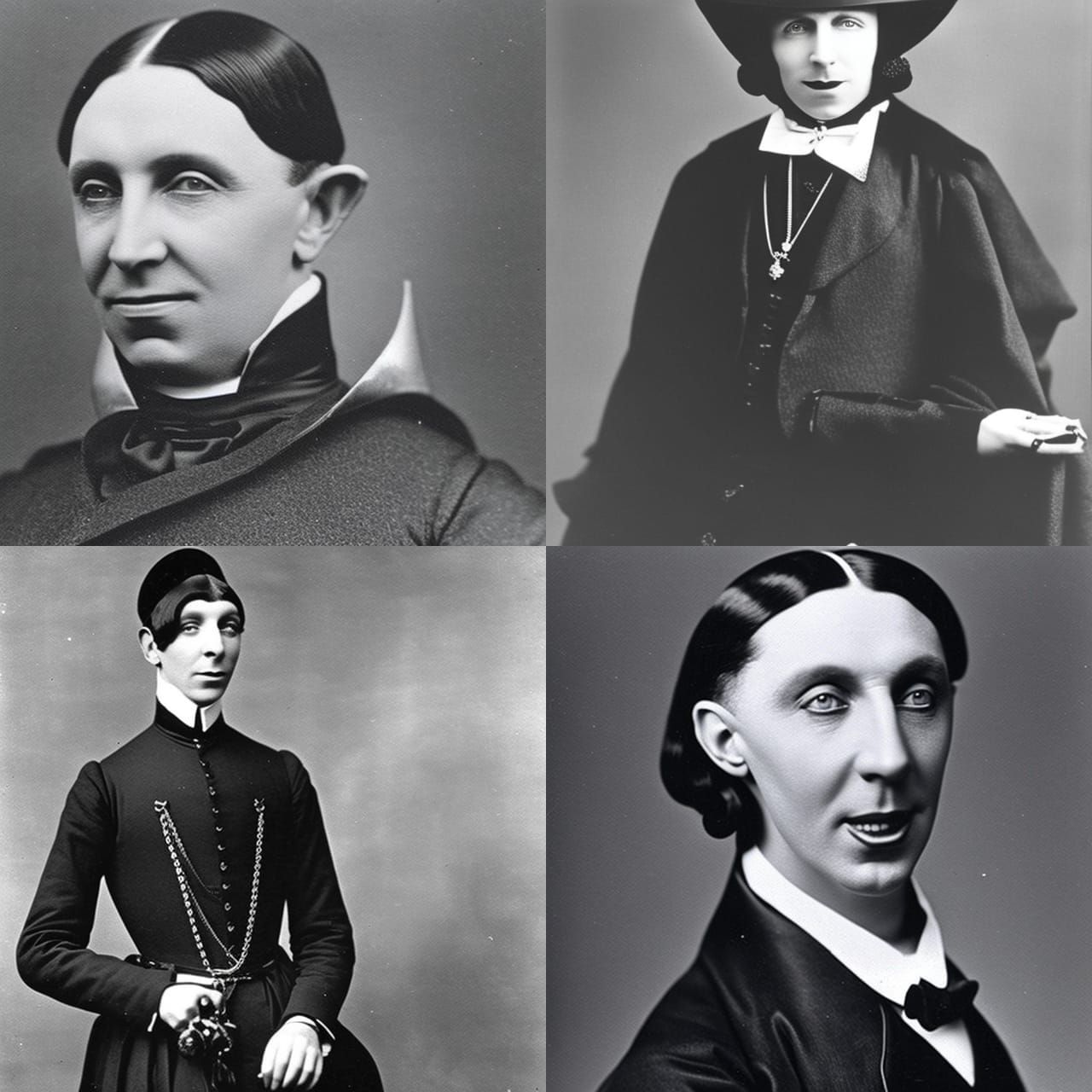 George Formby Embraces Goth Aesthetic