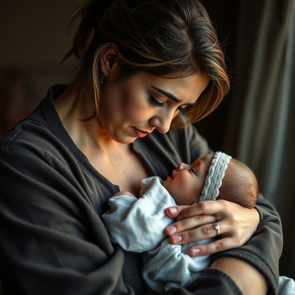 Mother and Child: A Realistic, Heartwarming Portrait