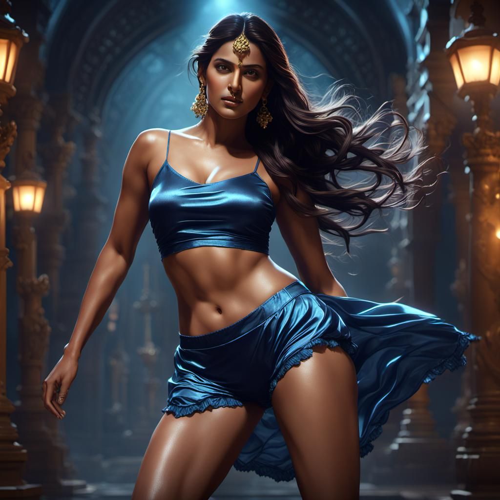 Fantasy Portrait of a Curvy Woman in Dark Fantasy Style