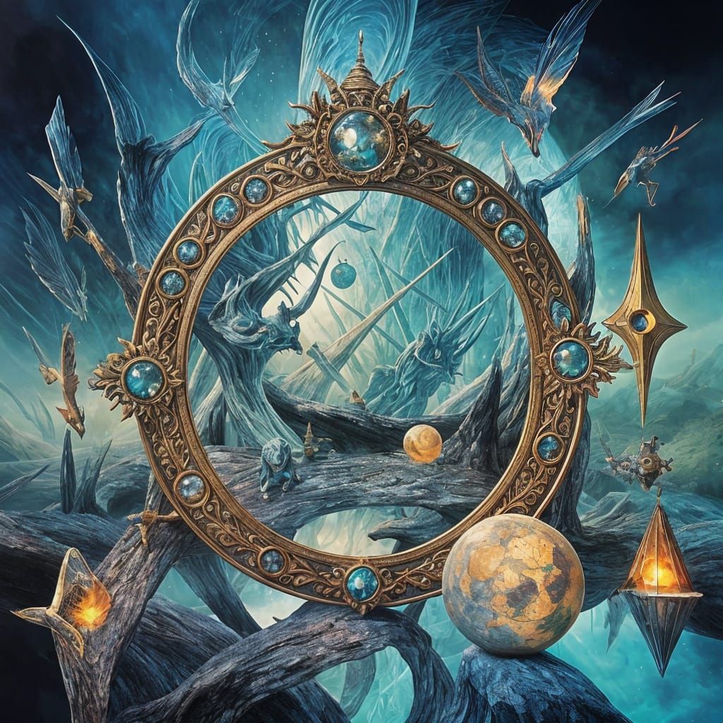 Abstract Enigma Generated by AI