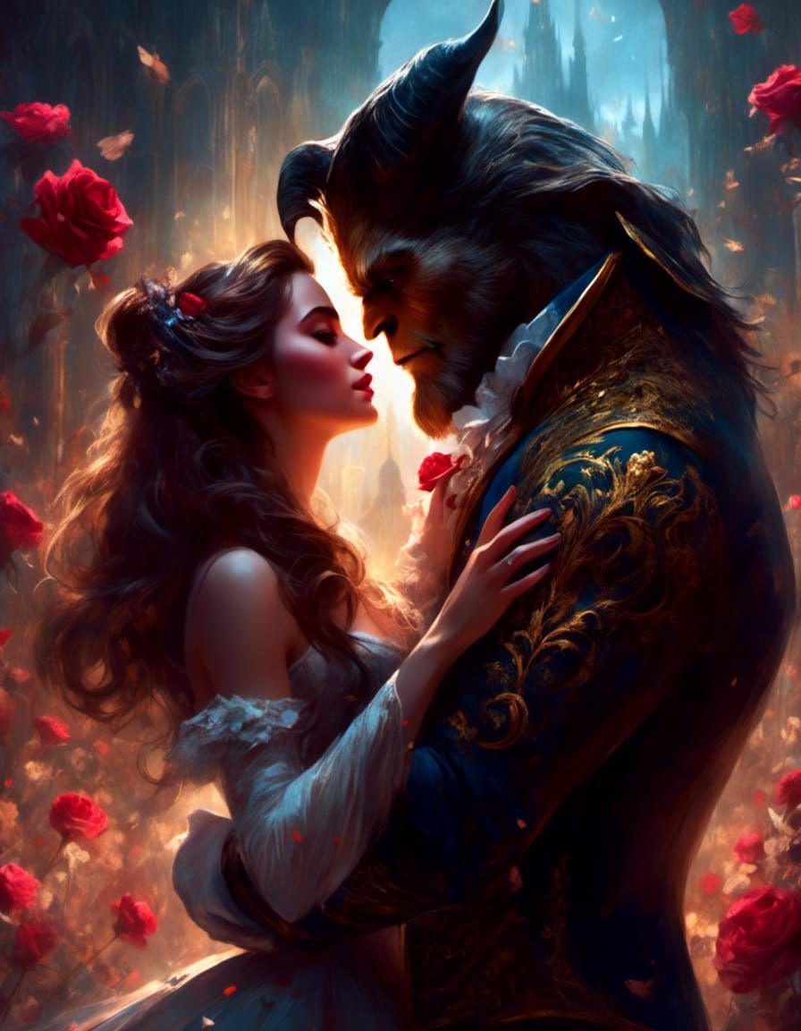 Dark Fairytale Beauty and the Beast Kiss