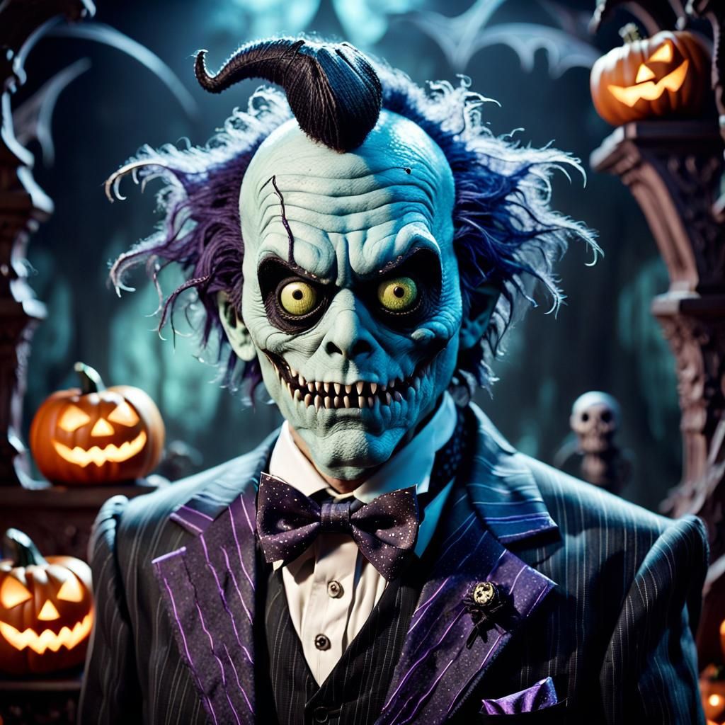 Monster Poses for Halloween Portrait in Gothic Whimsy Style