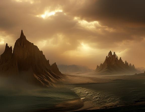 Windswept Memory: A Digital Matte Painting