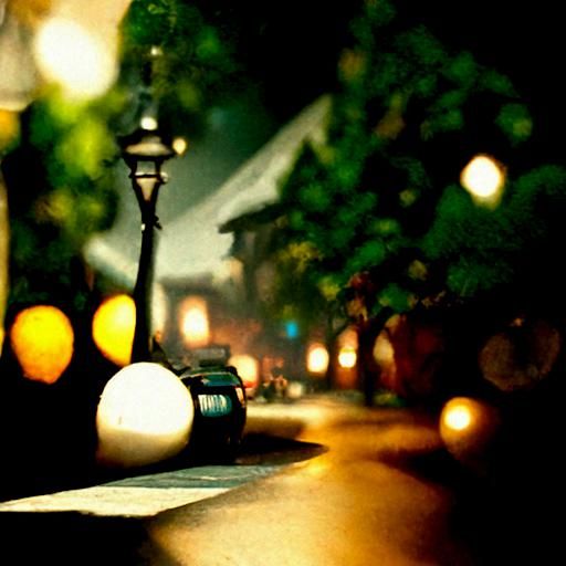 Vibrant Night Street Scene in High Definition