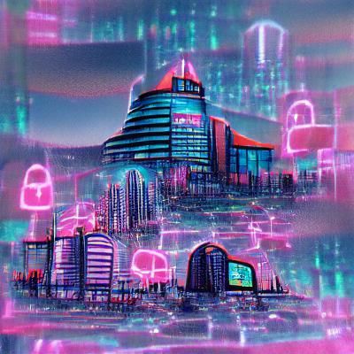 Futuristic Cyberpunk Cityscape at Night