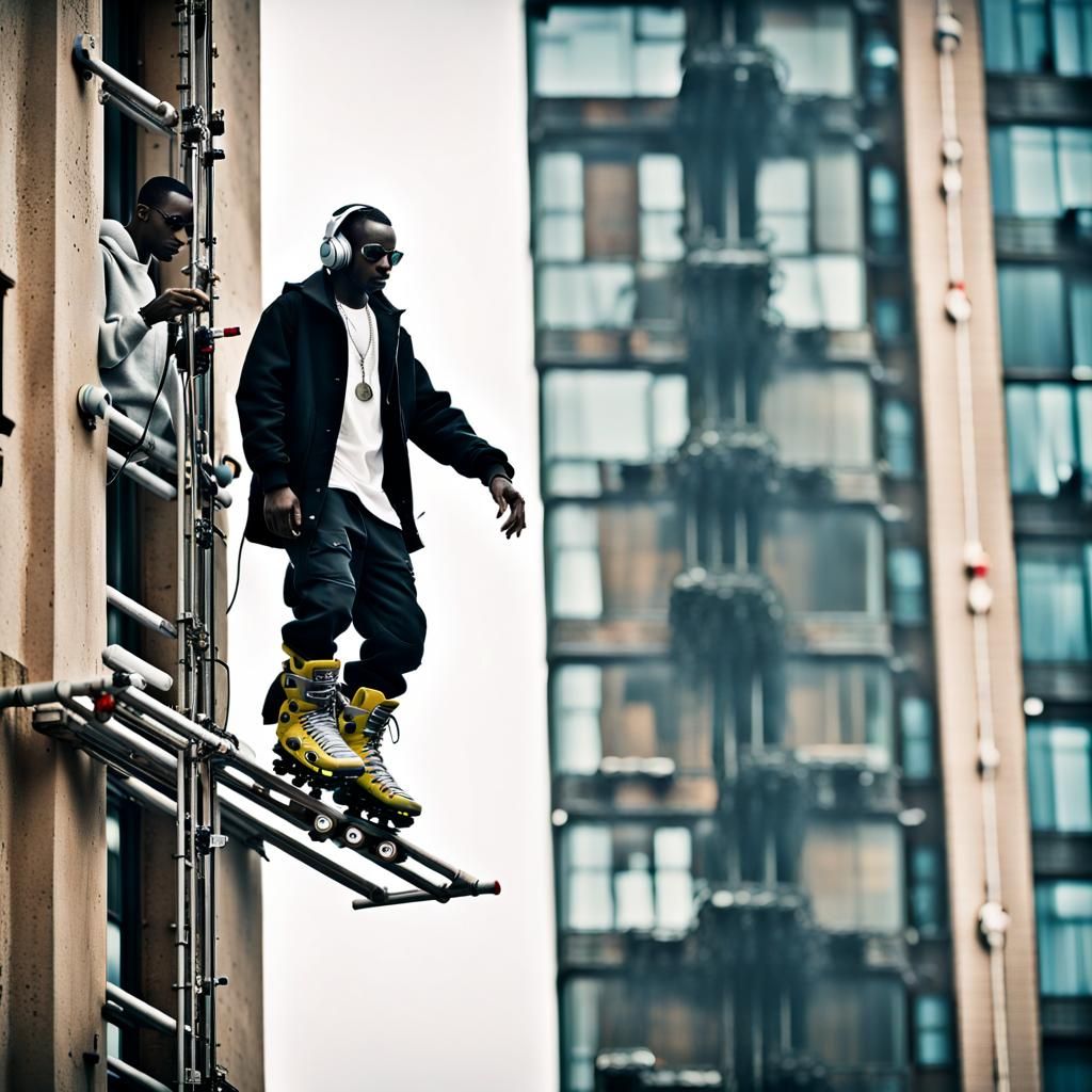 Puff Daddy Washes Windows: Hyperrealistic Graffiti Art