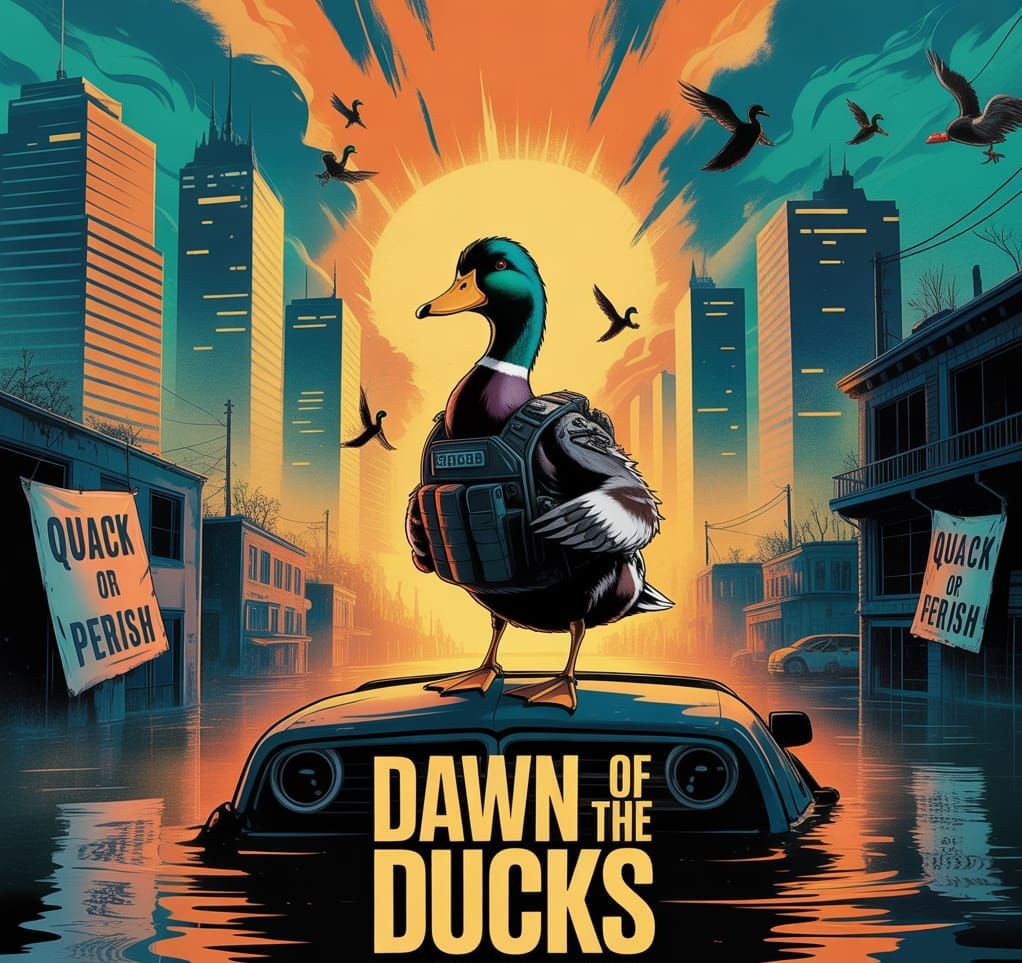 Dawn of the Ducks: Apocalyptic Movie Poster