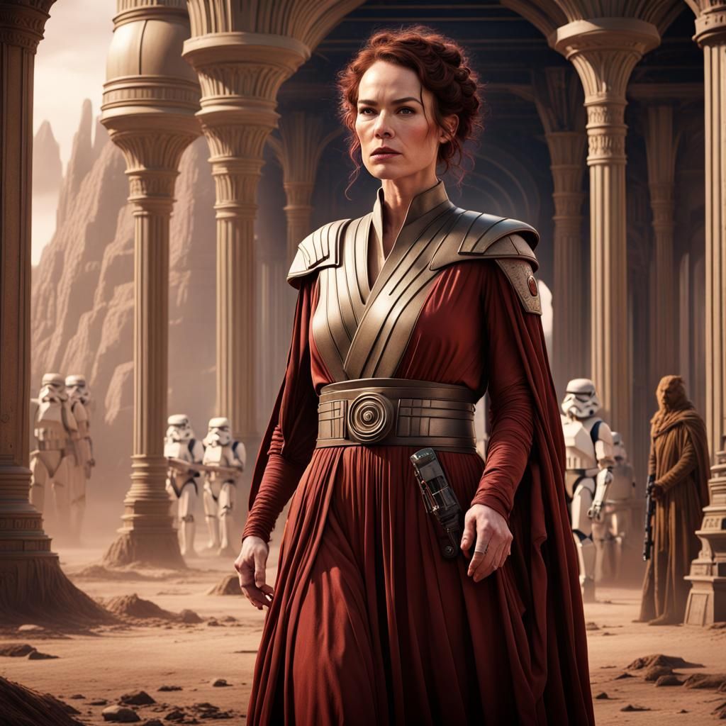 Lena Headey as Star Wars Senator: Detailed Matte Painting