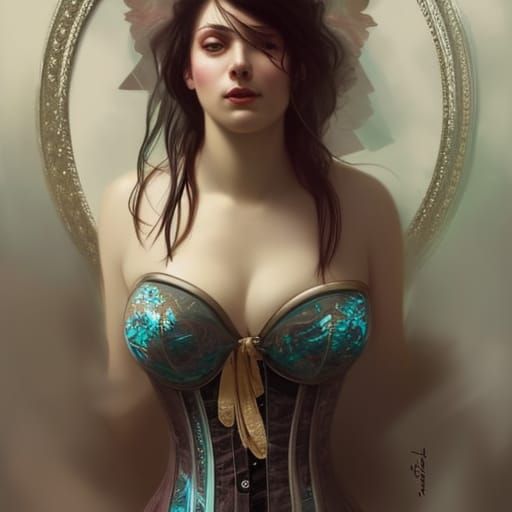 Ethereal Woman Portrait in Hyperdetailed Fantasy Art