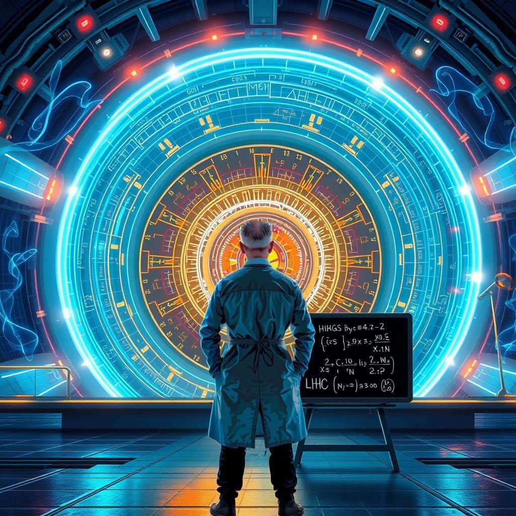 Mathematical Formula of the Higgs Boson Particle at LHC Cern