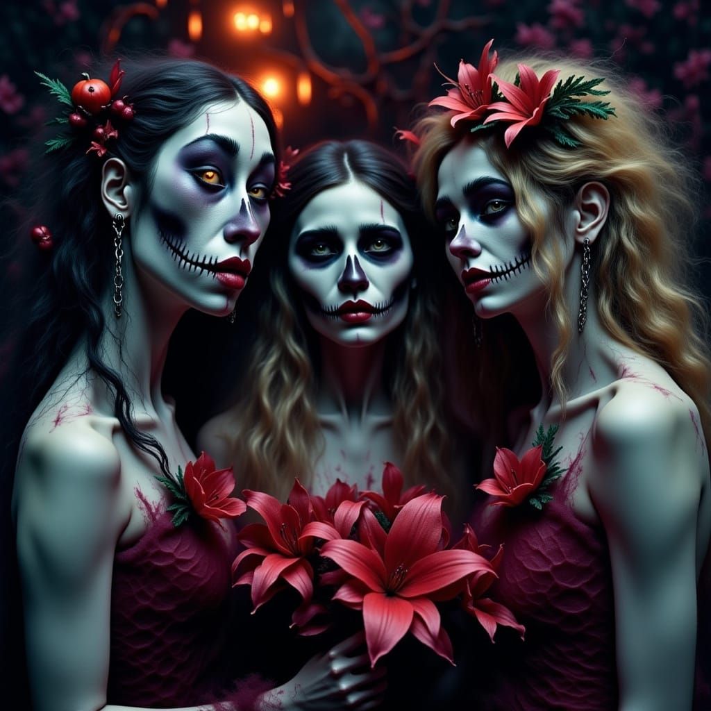 Stylish Undead Prom Goers in High Fashion