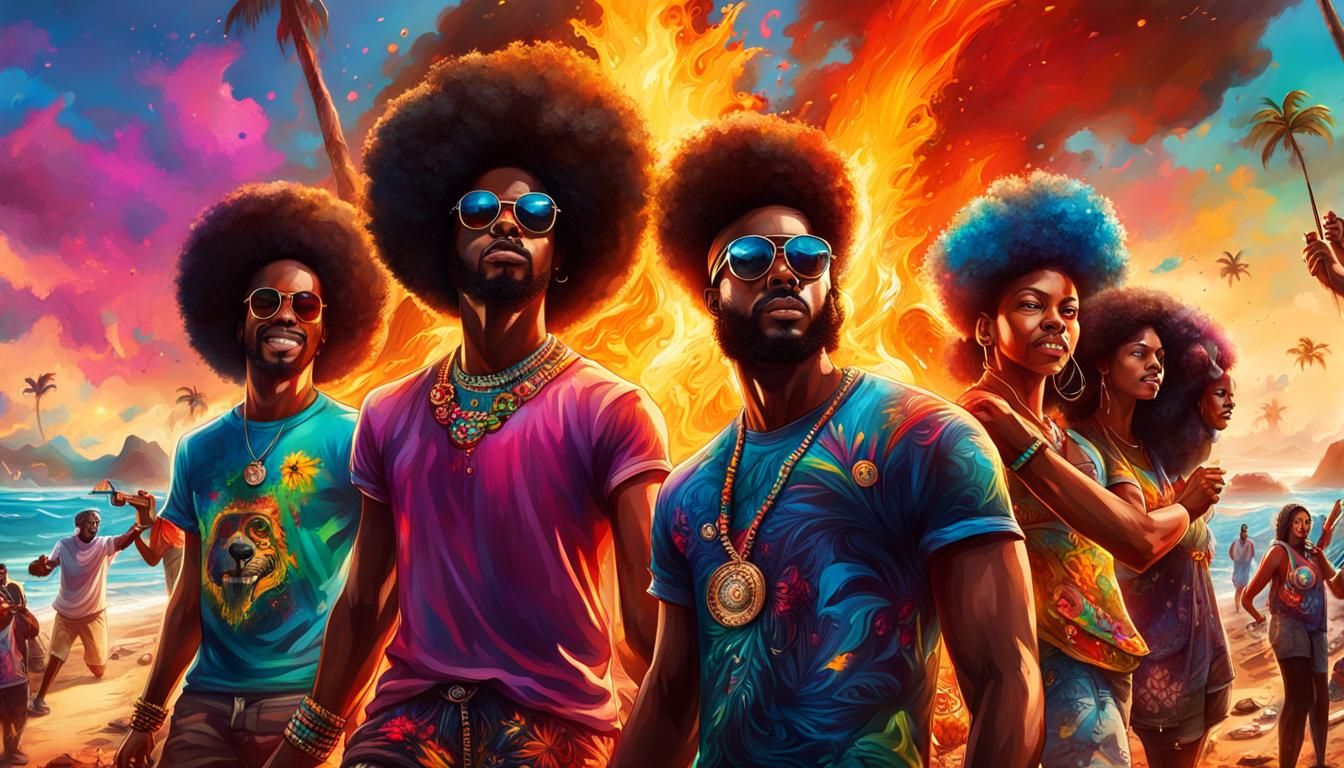 Blackness Day Celebration on a Brazilian Beach