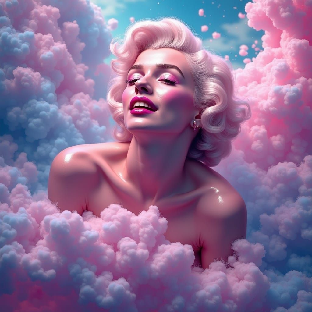 Marilyn Monroe in a Surreal Dreamscape