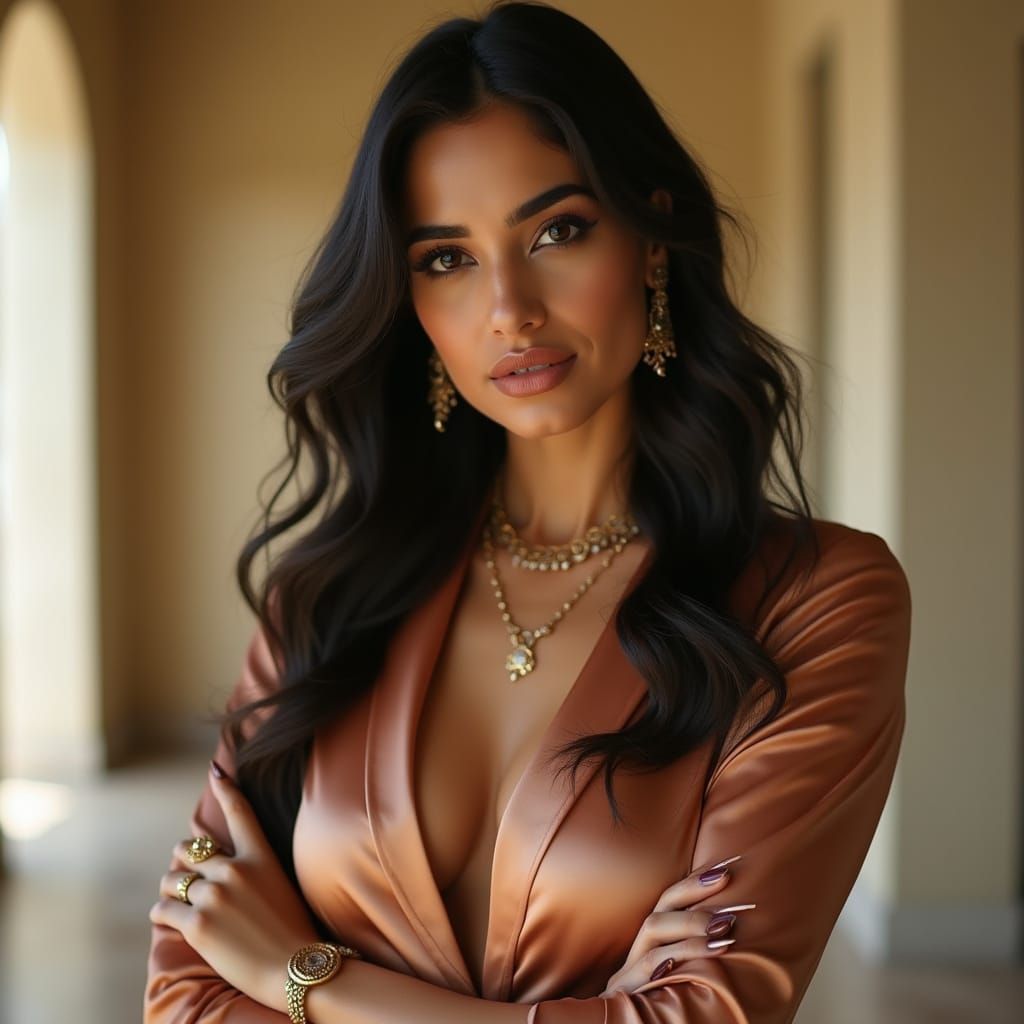 Refined North Indian Beauty in Elegance