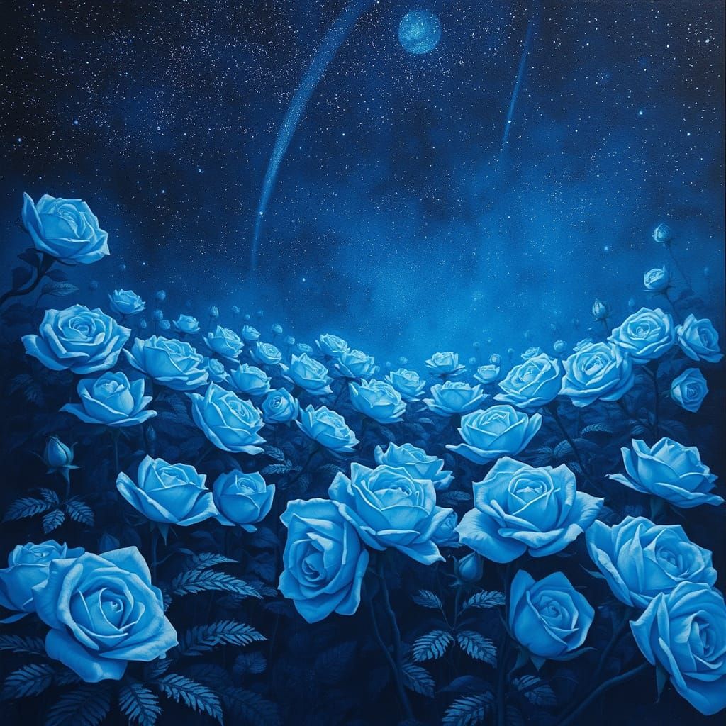 Magical Garden of Luminous Star Roses