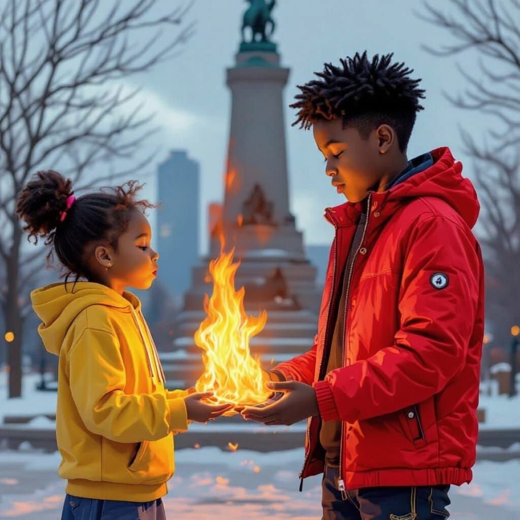 Fiery Young Wizard and Wind Sorceress