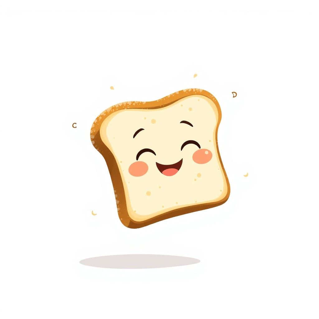 Whimsical Toast in Flight