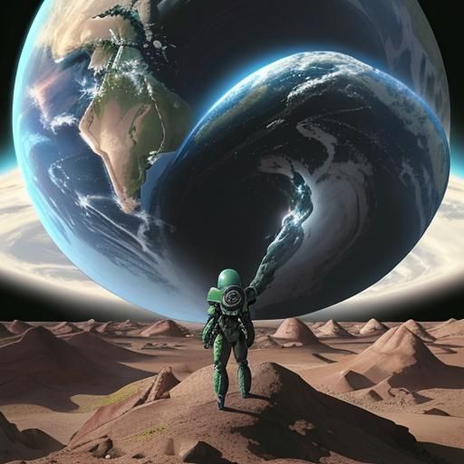 Earth Surrounded by Alien Spaceships