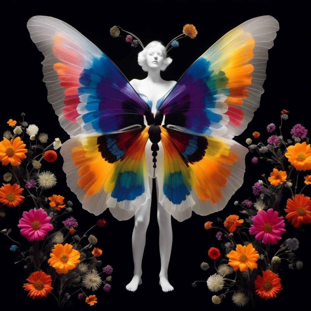 <lora:Whimsical:1.0>  Surprise me Photogram of a rainbow mul...