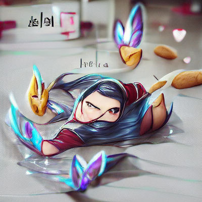 Ethereal Woman in Abstract Fluid Art