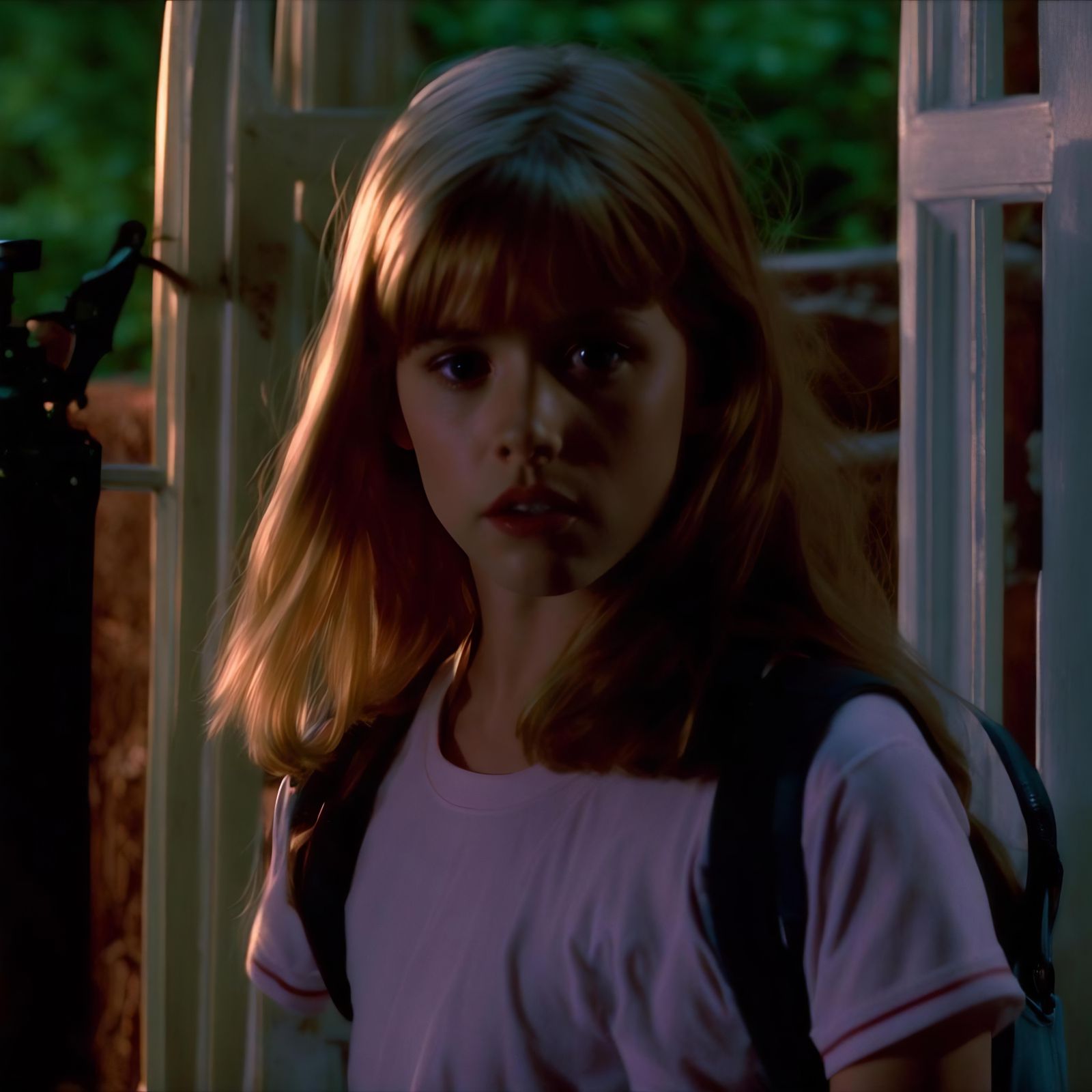 Fear Street Film Still in Vaporwave Style