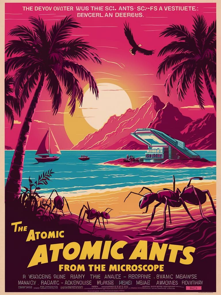 Retro Sci-Fi Movie Poster: The Atomic Ants