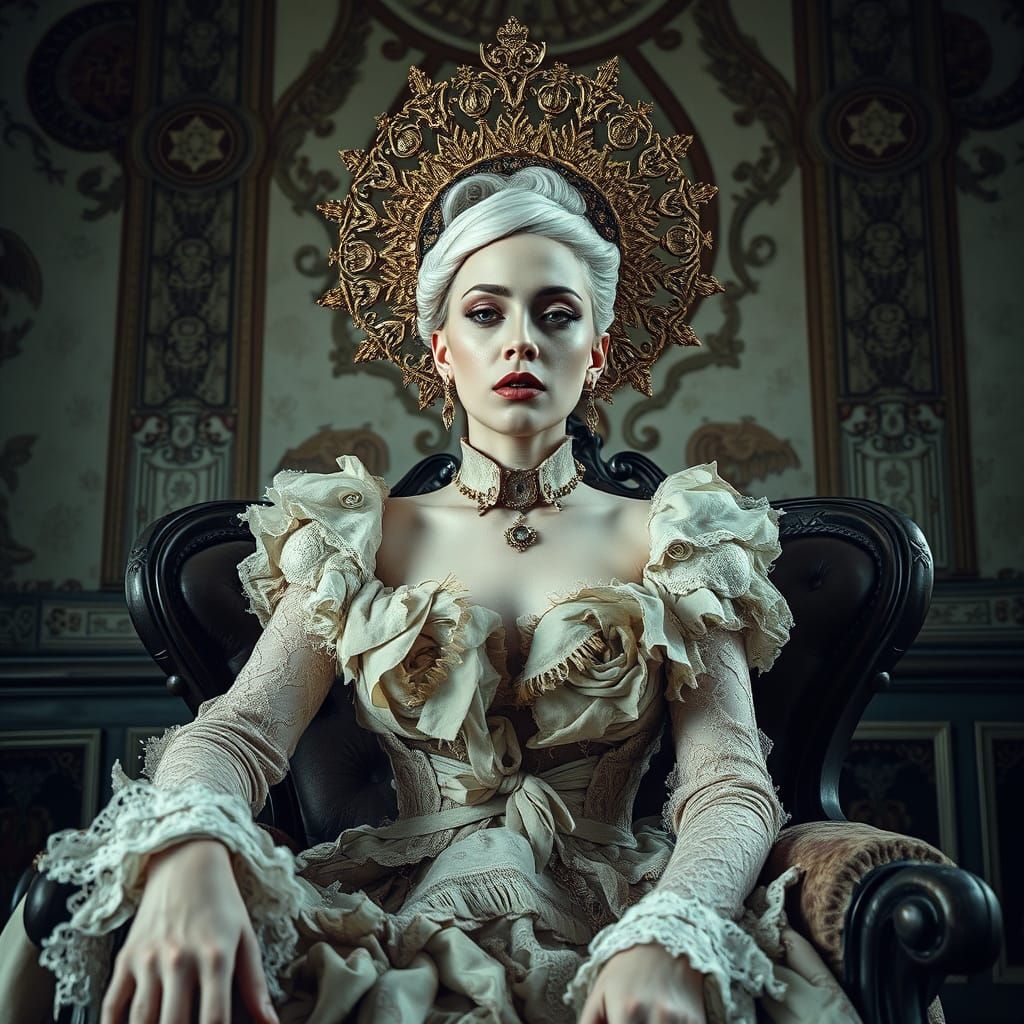 Ethereal Decay in Victorian Opulence