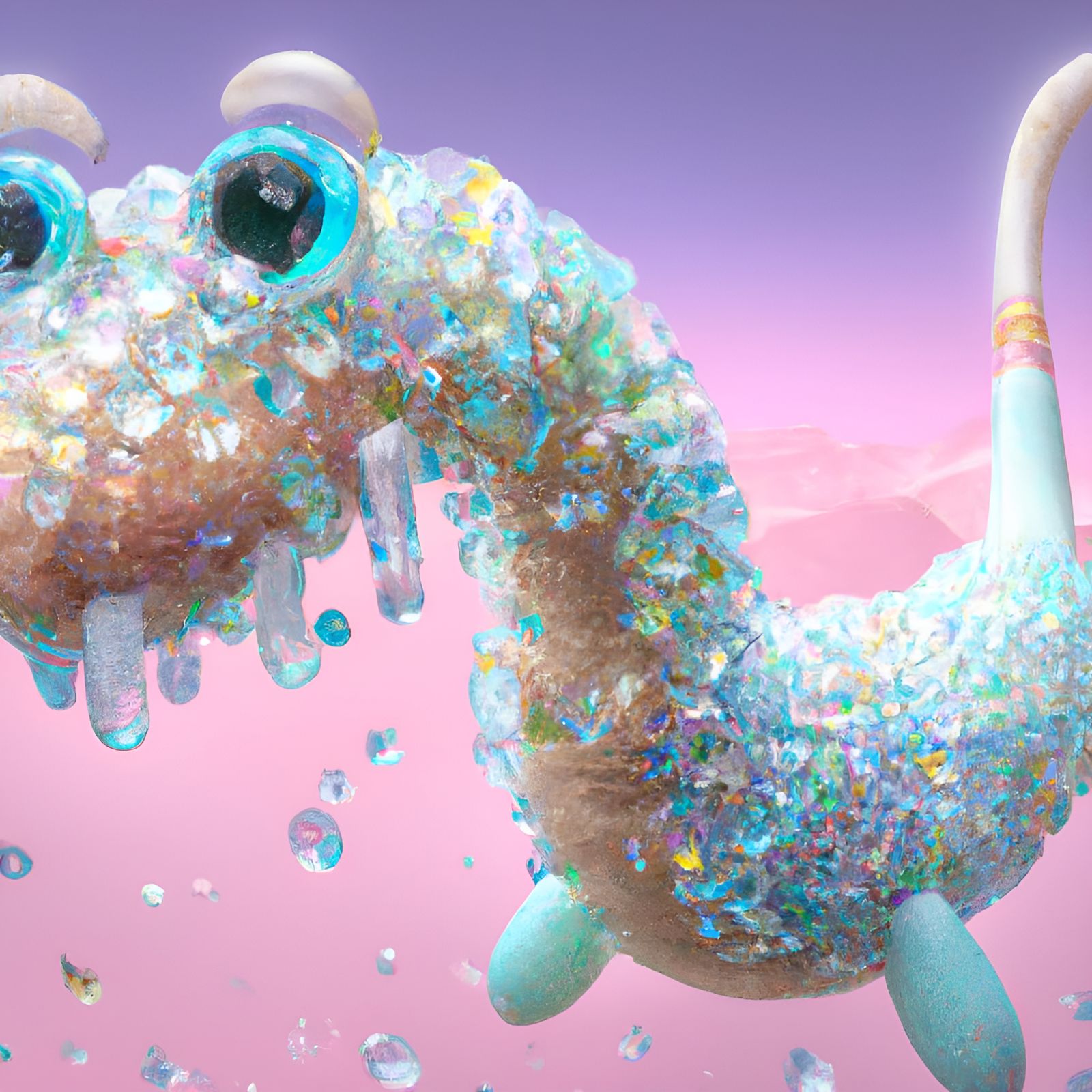 Candy Loch Ness Monster in a Magic Lake