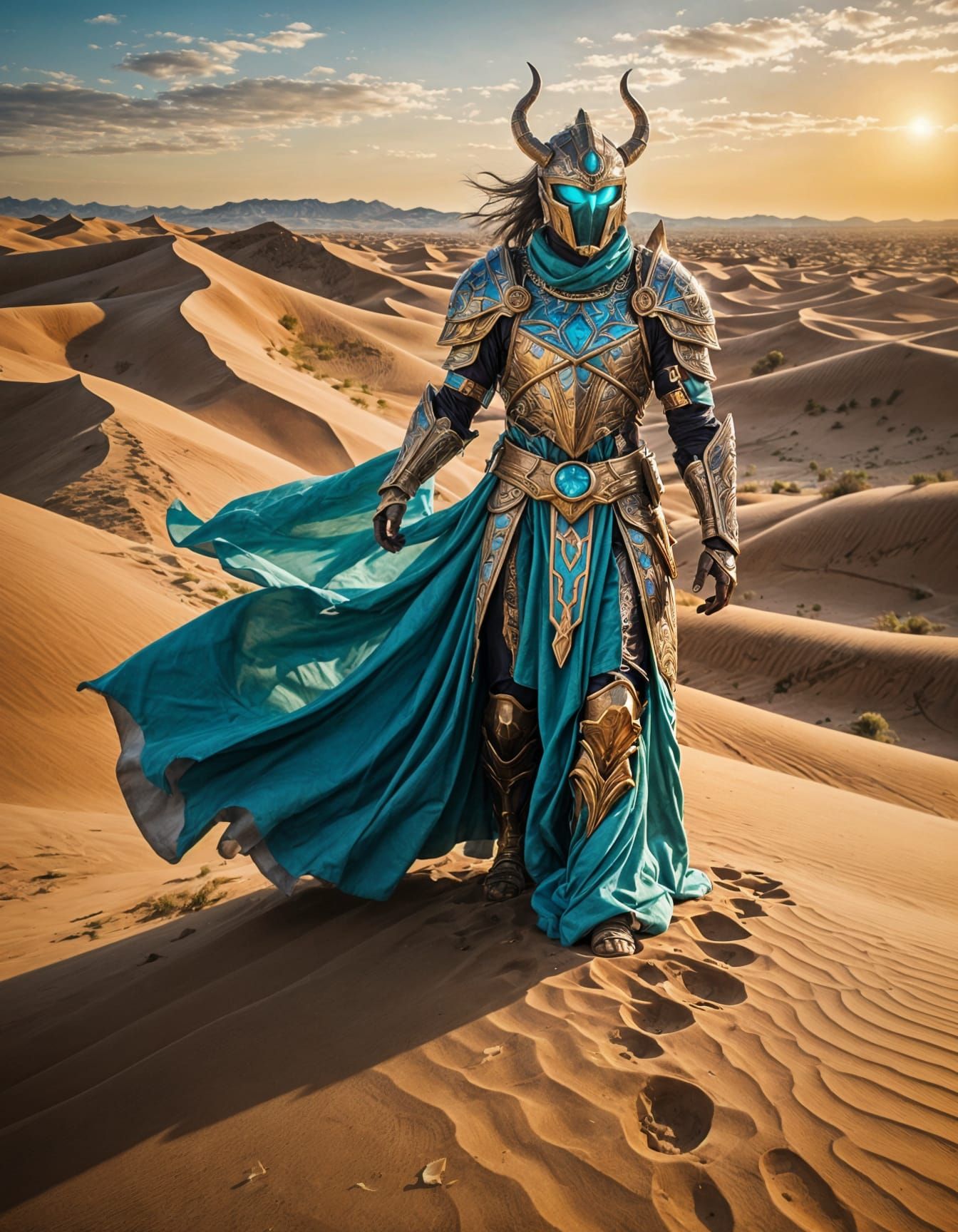 Mystical Desert Guardian of Ancient Wisdom