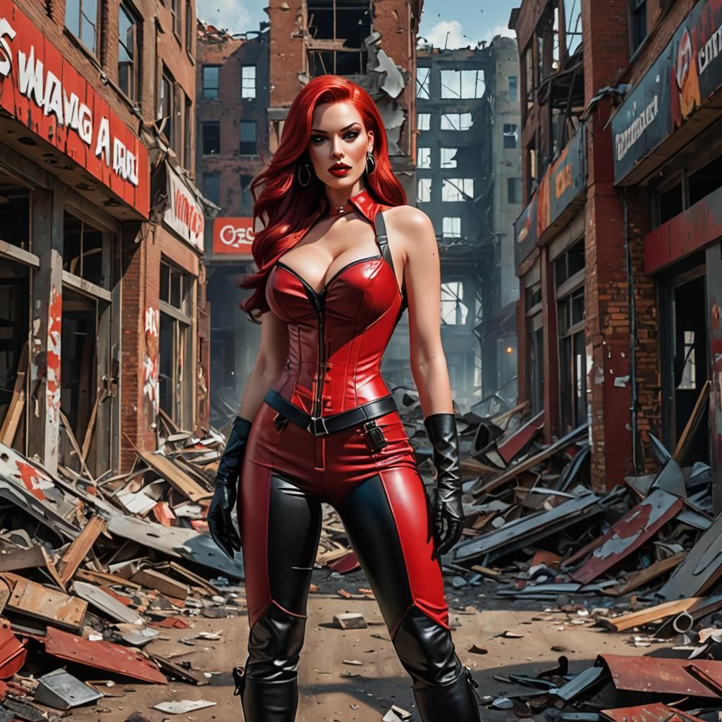 Post-Apocalyptic Beauty in Artgerm Style