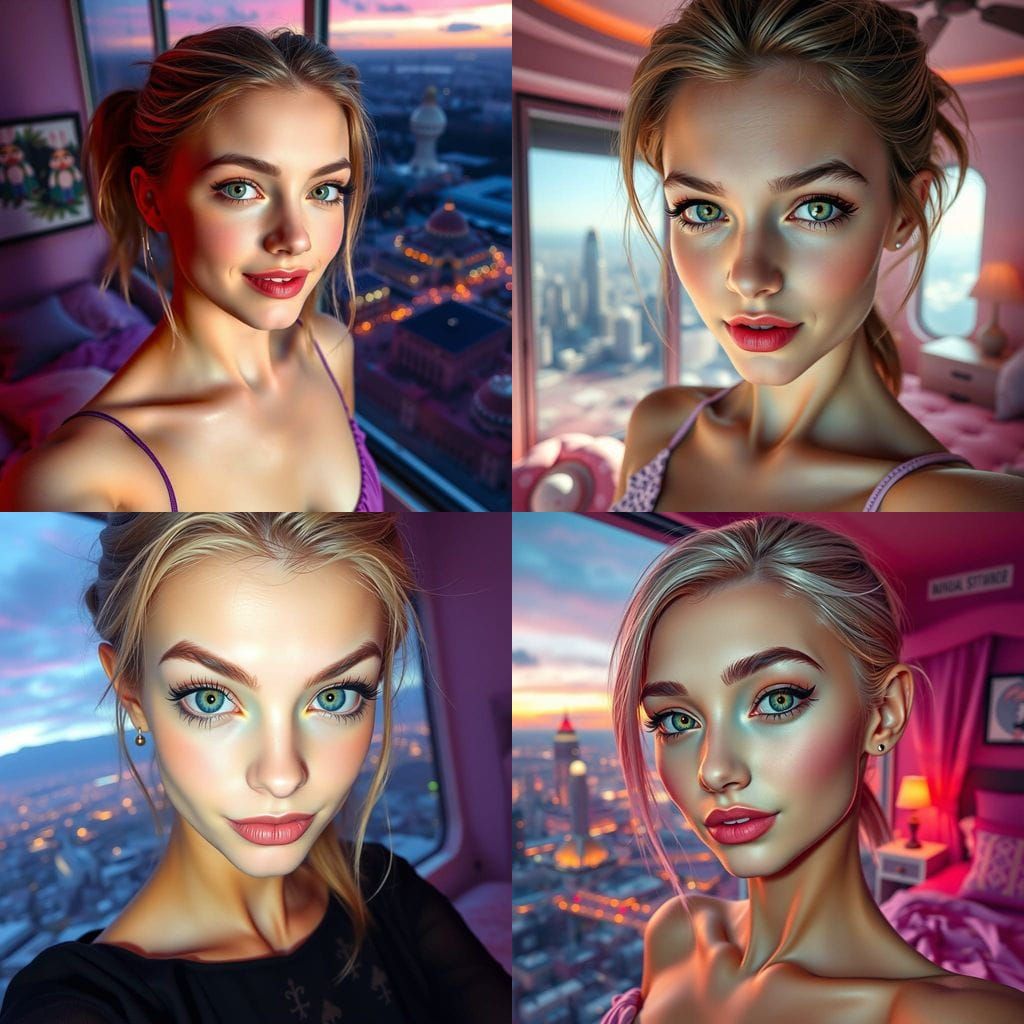 Glowing Alien Teen with Otherworldly View