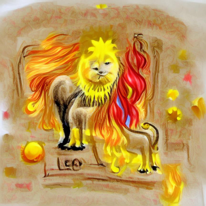 Flaming Lion: Leo in Summer Sunlight