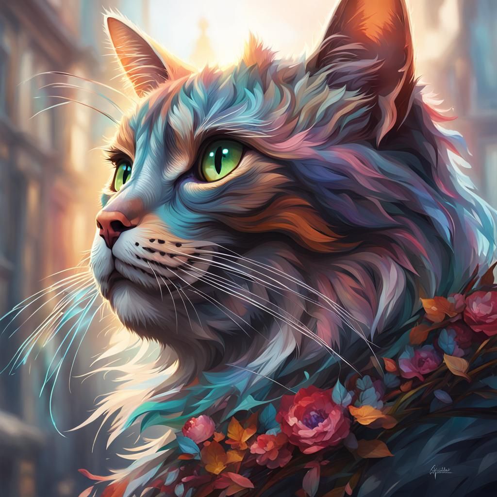 Hyperdetailed Cat Portrait in Unreal Engine 5