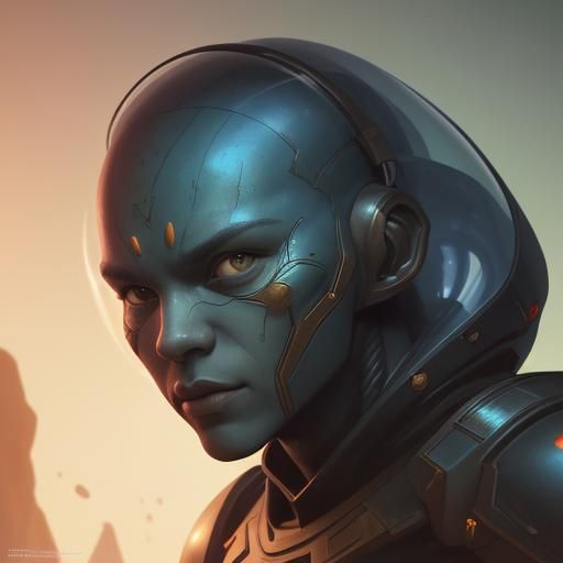 Hyperrealistic Martian Concept Art with Detailed Background