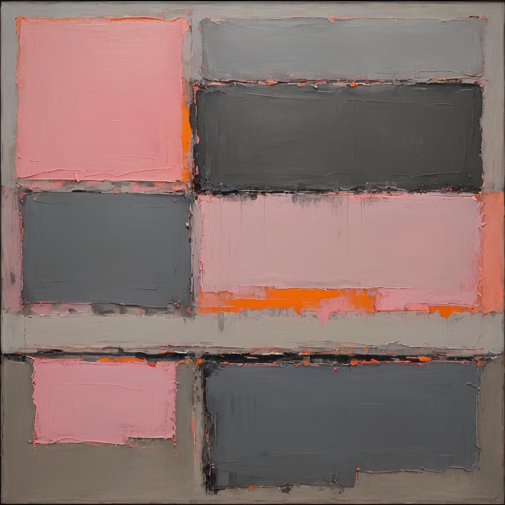 Abstract Landscape in Rothko Color Field Style