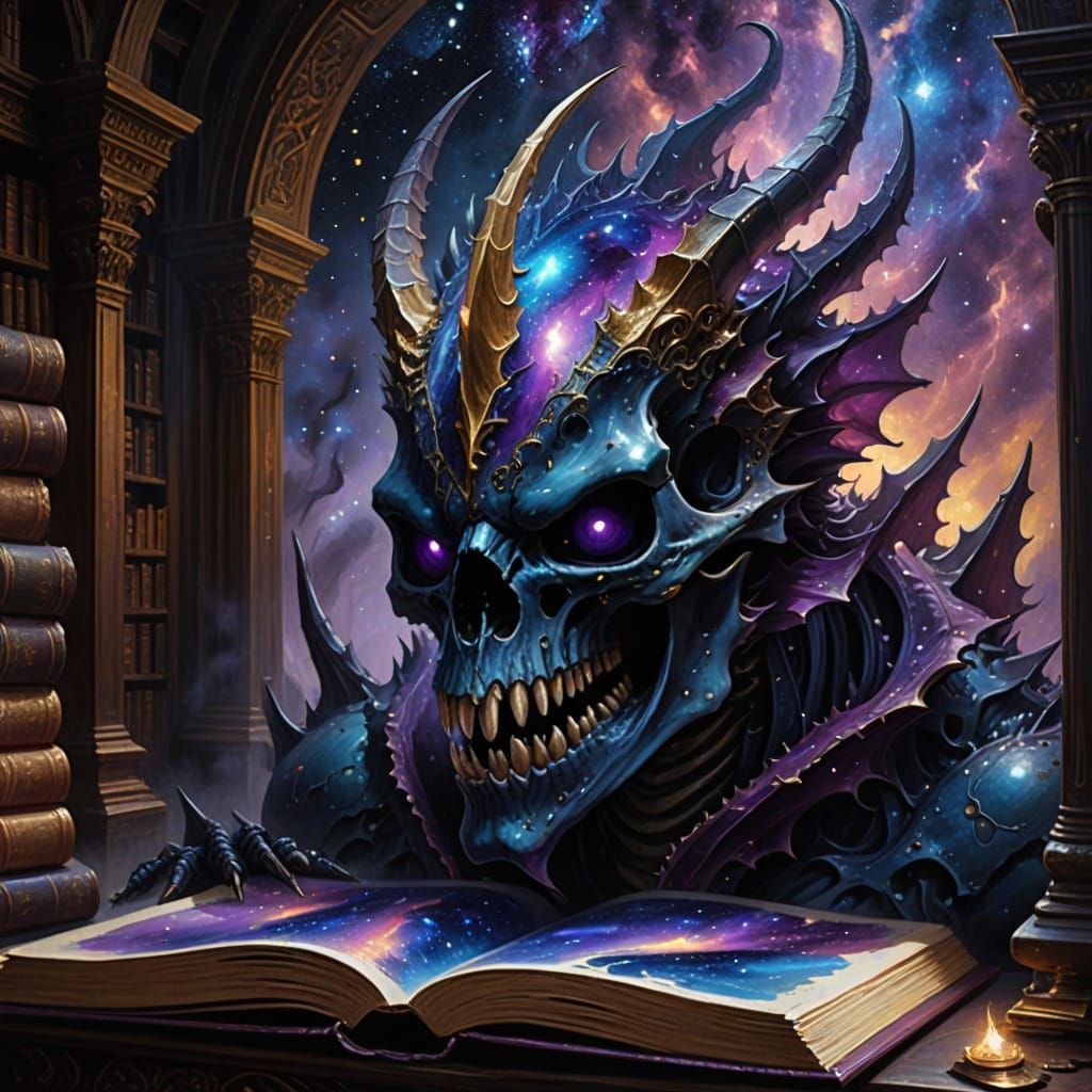 Spectral Library in Space Dragon Skull