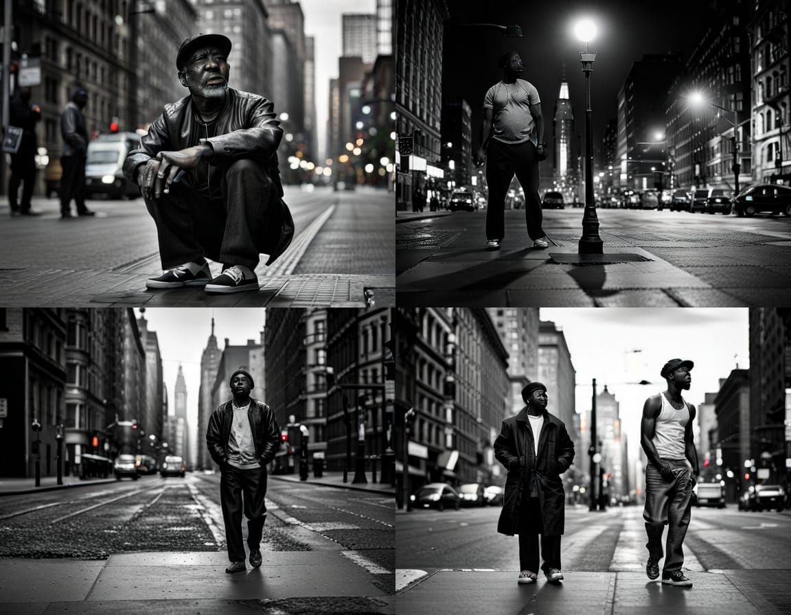 Gritty Photorealistic Street Photography in 8K