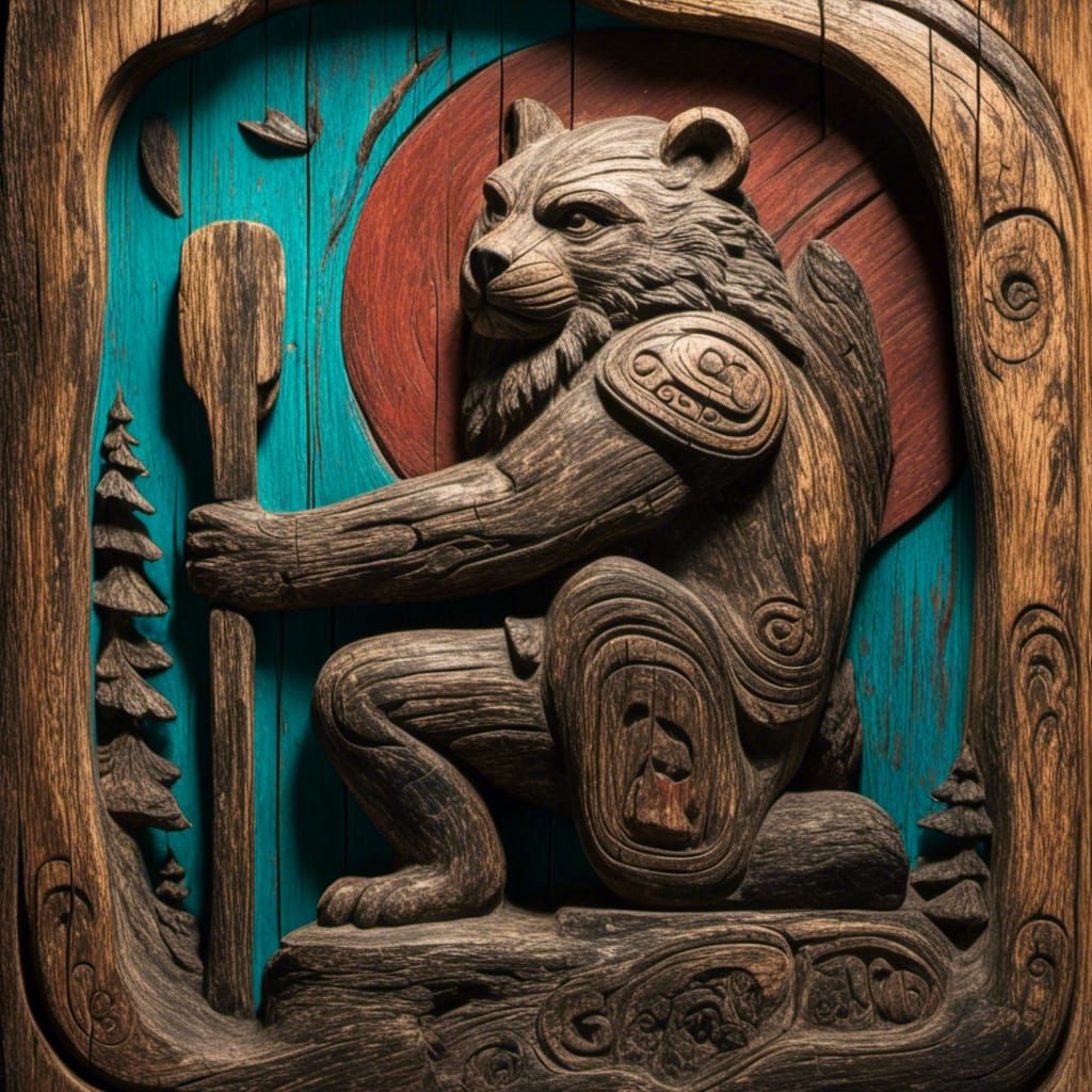 Lamp in Pacific Northwest Panel Style