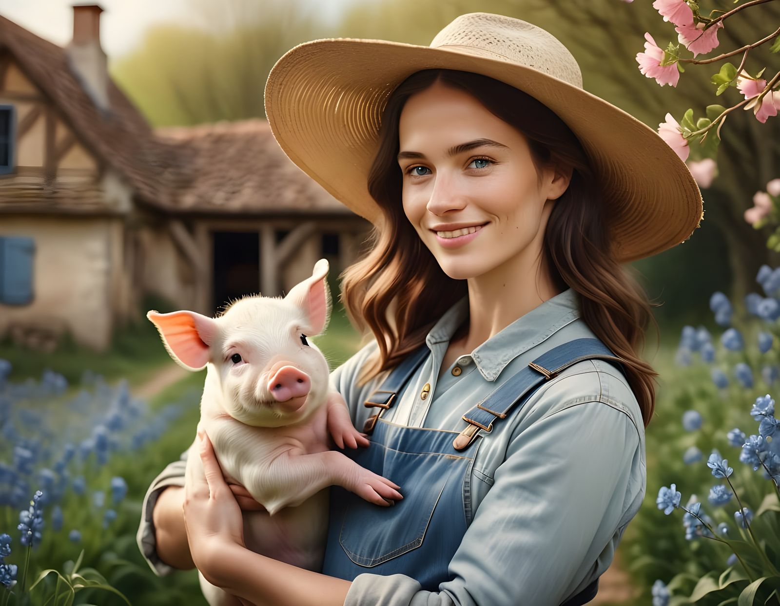 Rural Springtime Joy in Soft Focus