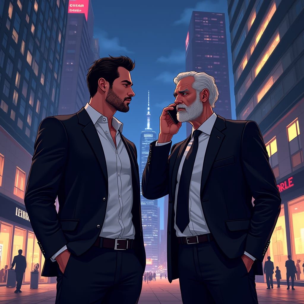 Futuristic Cityscape Portrait in Hyperrealistic Style