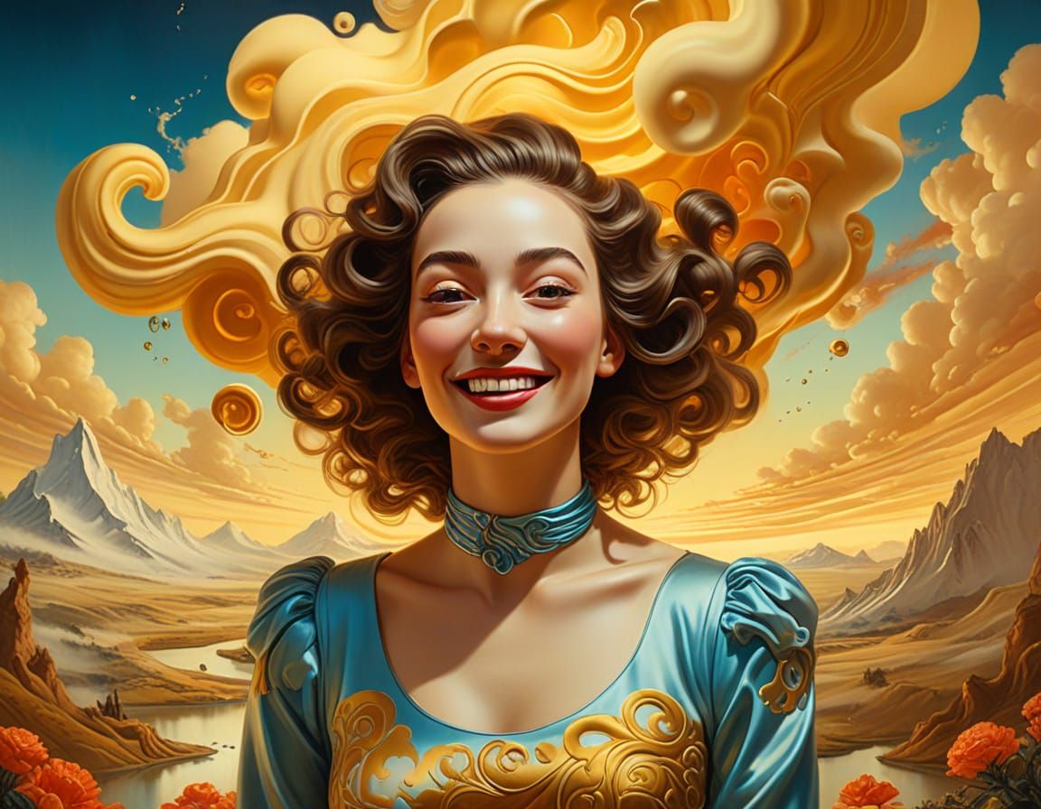 Laughing Olympia Landscape