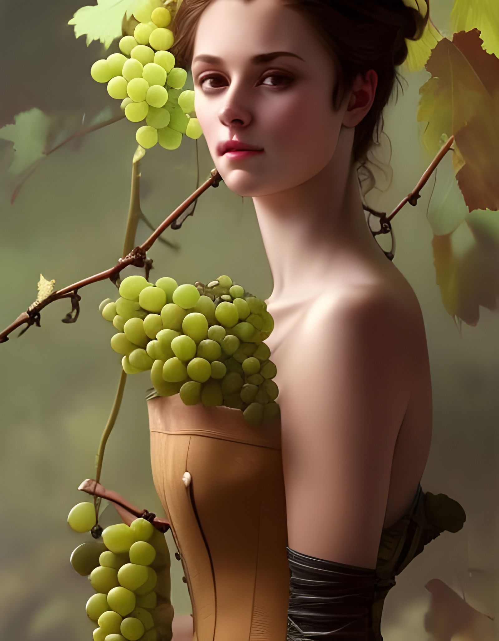 Abstract Roots Corset Generated by AI