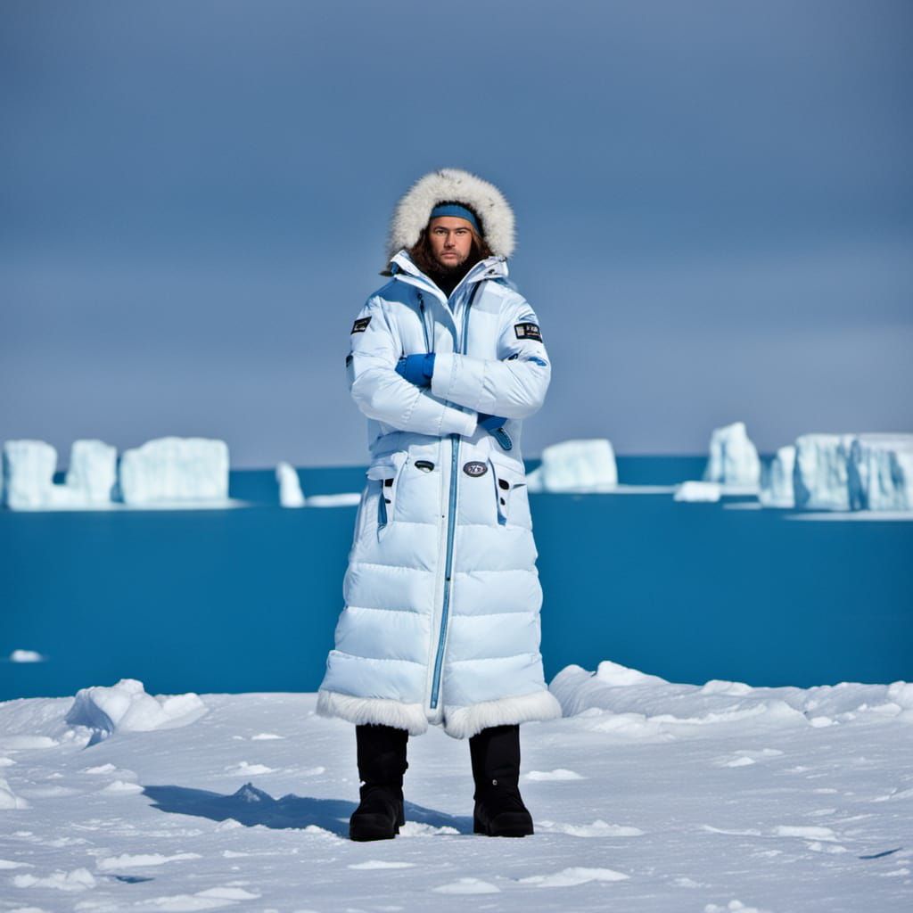 Glamorous Arctic Runway in Winter Wonderland
