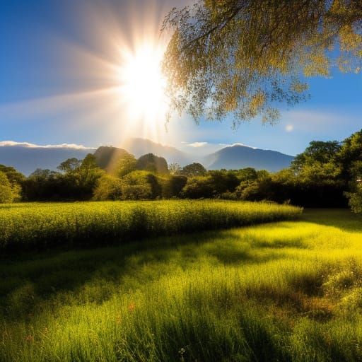 Sunbeams Wake a Sleeping Boy
