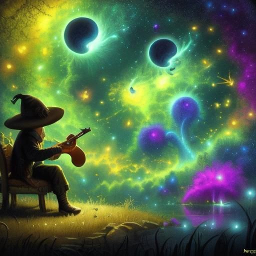 Dreamer From Another Planet in Detailed Matte Painting