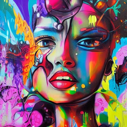 Polychromatic Graffiti Art in Ultra Quality