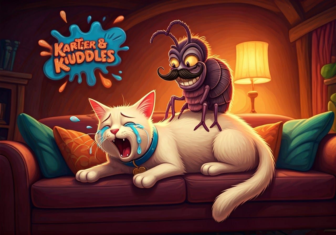 Cartoonish 3D masterpiece. A cartoonish solid cream colored ...