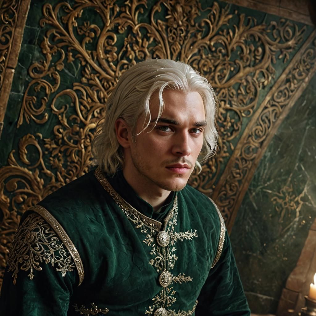 Game of Thrones Prince in Luxurious Medieval Hall
