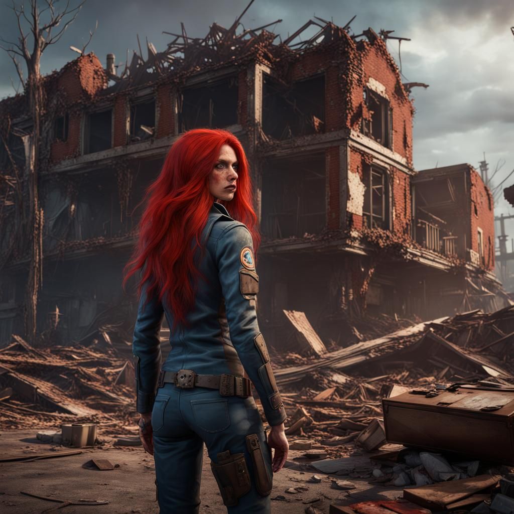 vault dweller exploring the wastes